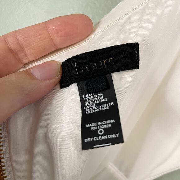 HOURS Mini Dress XXS Corset Cut Out Off Shoulder Sweetheart Evening Party White - Picture 10 of 11